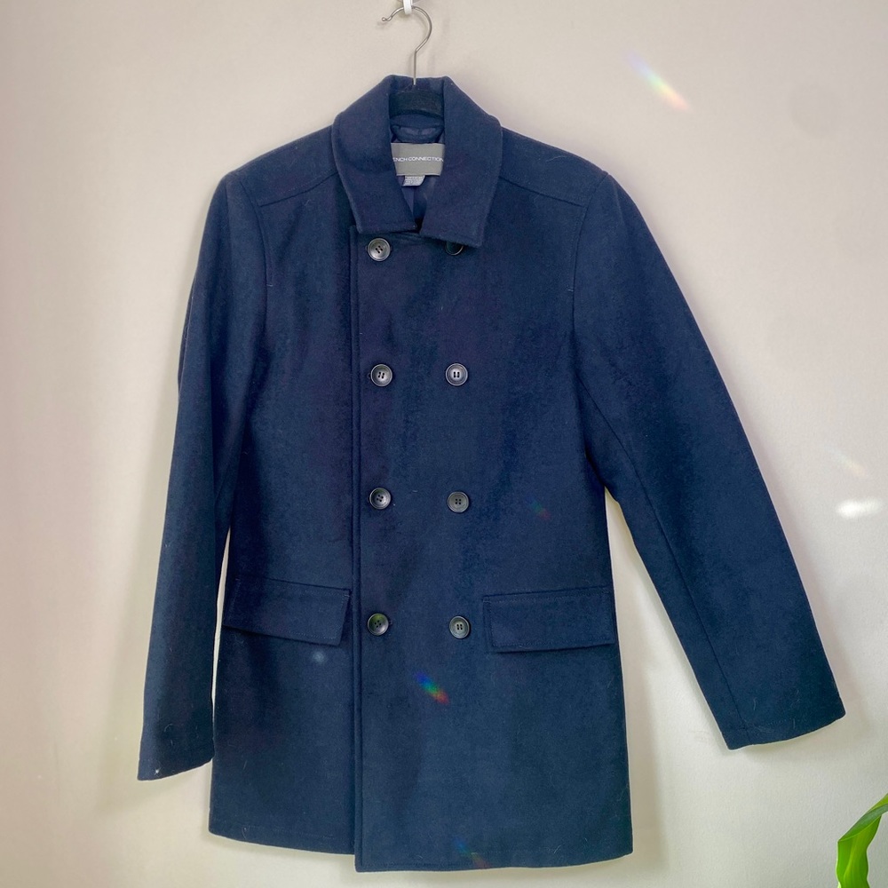 Navy Blue Men’s Peacoat